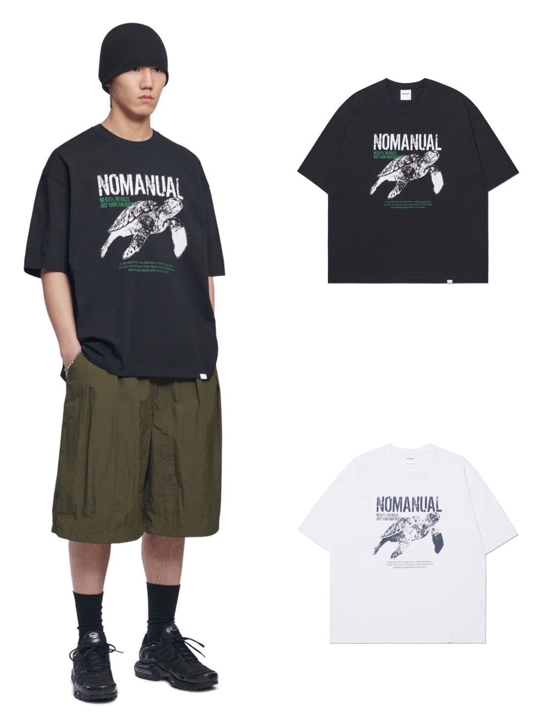 【NOMANUAL】TURTLE T-SHIRT
