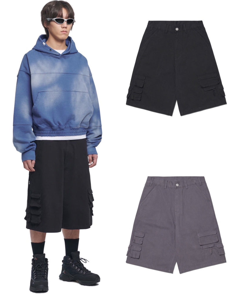 【NOMANUAL】UTILITY CARGO SHORTS