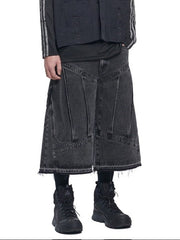 【NOMANUAL】SHIELD DENIM BERMUDA PANTS