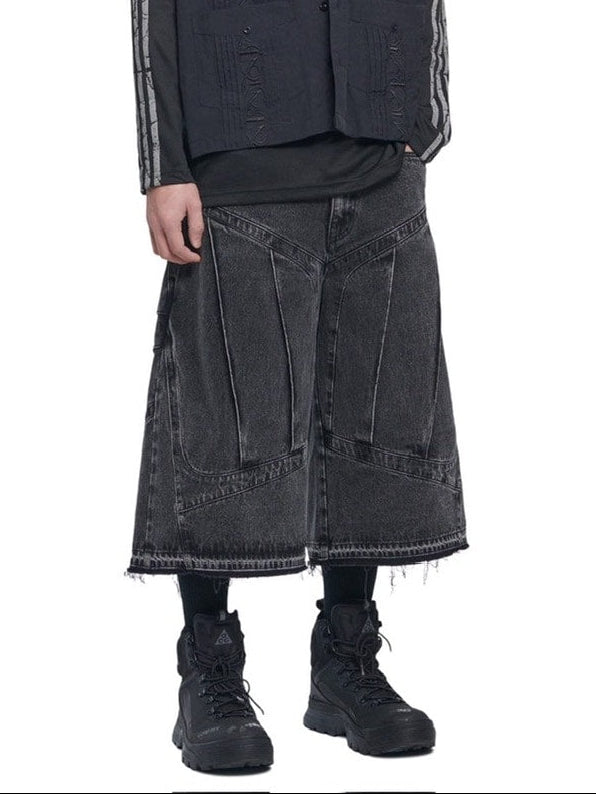 【NOMANUAL】SHIELD DENIM BERMUDA PANTS