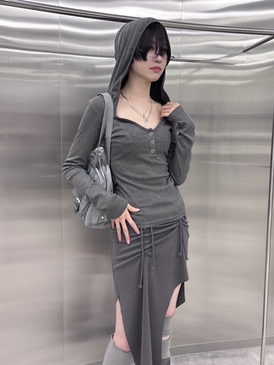 受注制【nmtc +】hooded long sleeve (2color)