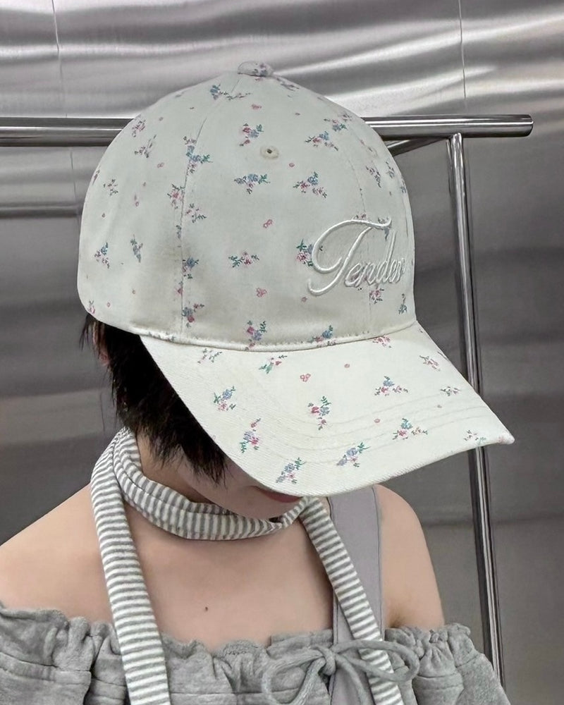 受注制【nmtc +】flower print cap (3color)