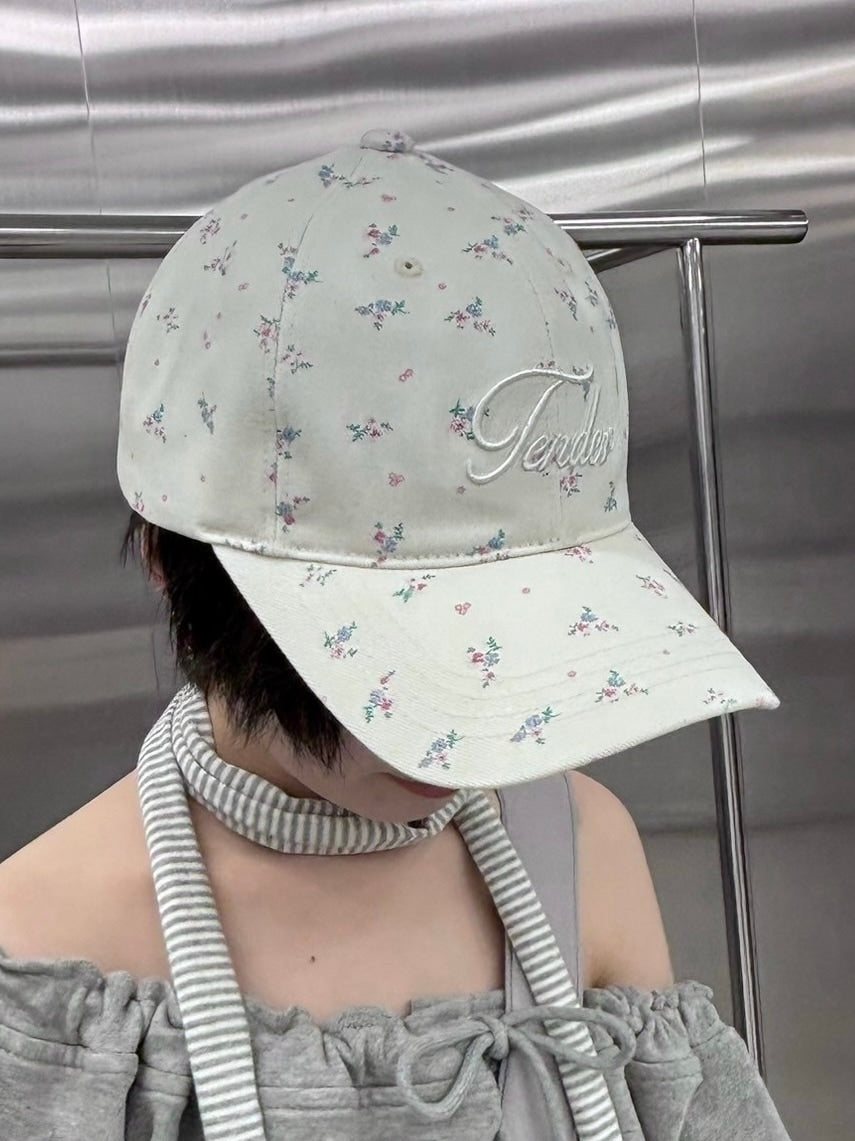 受注制【nmtc +】flower print cap (3color)