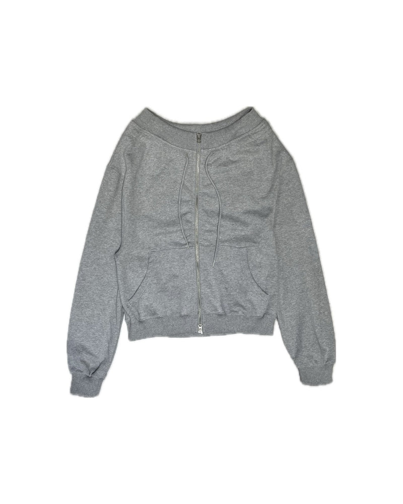【GATELESS】2WAY ZIP-UP SWEAT SHIRT(2color)
