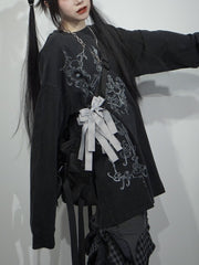 国際配送【Nerd out XU】Chaos design long sleeve (2color)