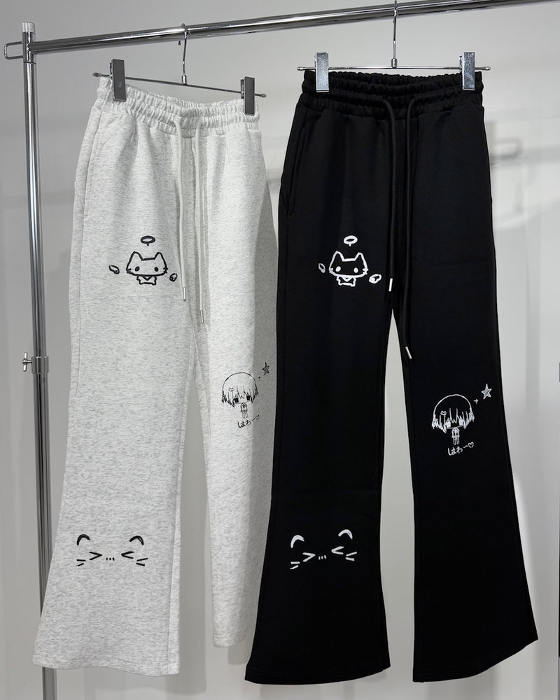 国際配送【Nerd out XU】neko!! sweat pants (2color)