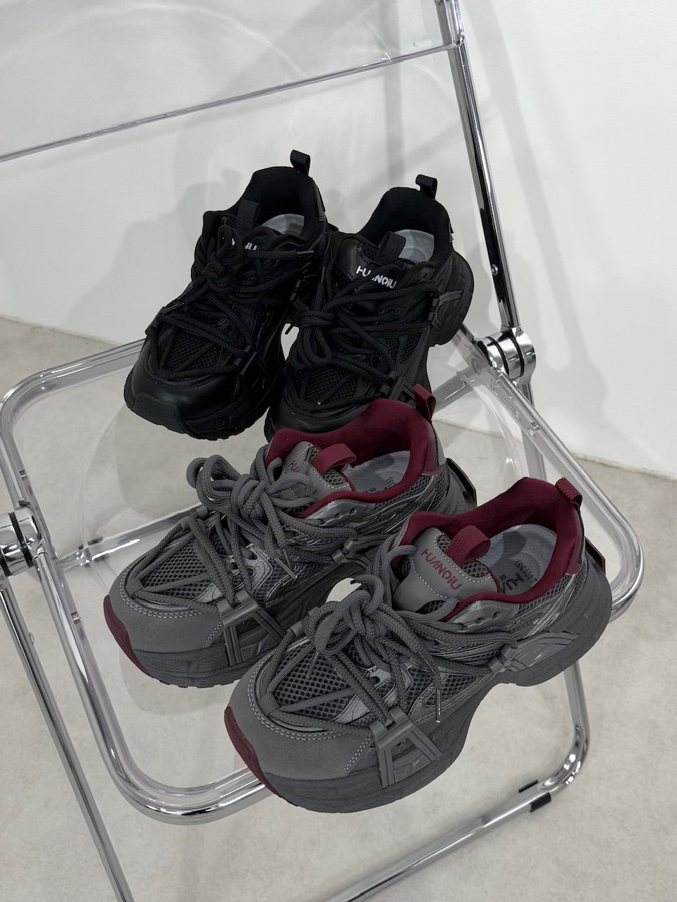 国際配送【Nerd out XU】thick sole daddy shoes (2color)