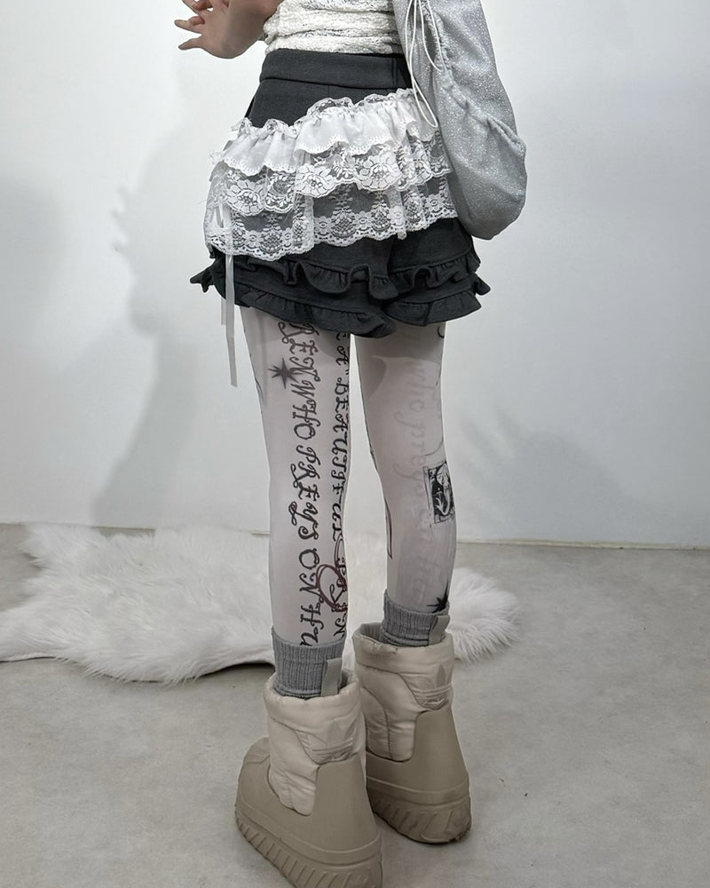 国際配送【Nerd out XU】Gothic tribal stocking