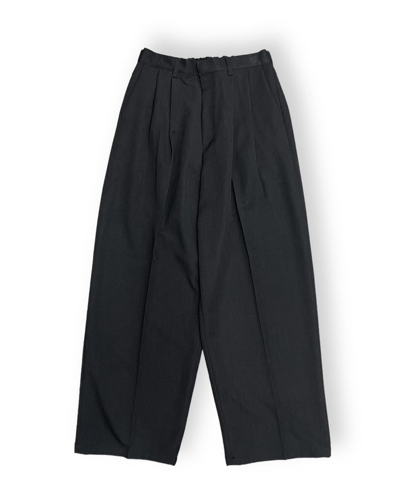 受注制【Chikashitsu +】easy semi wide slacks