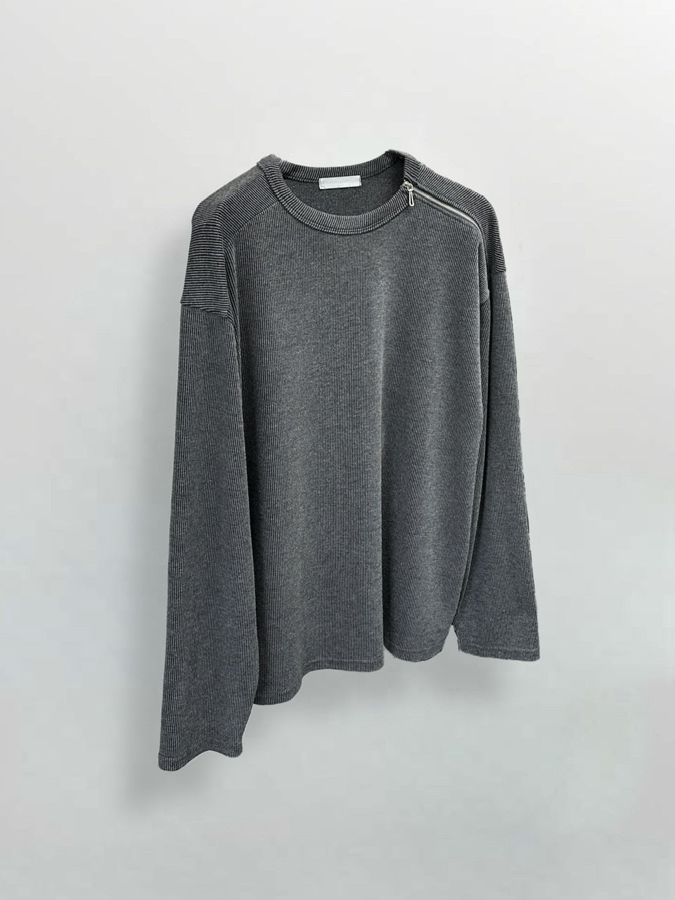 大阪店WEB限定【Chikashitsu +】shoulder zip long sleeve (2color)