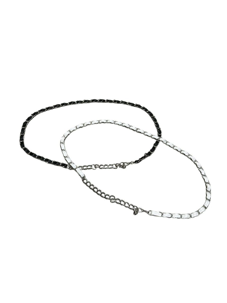 受注制【Never mind the XU】leather waist chain (2color)