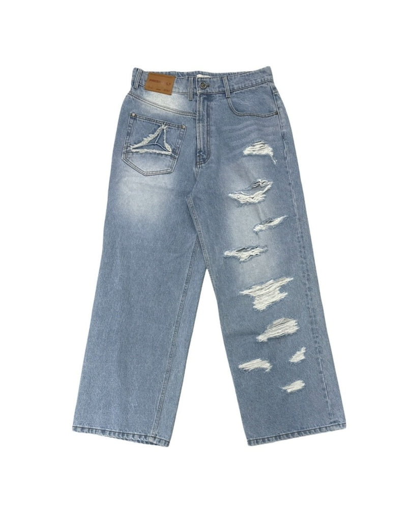 【YOUSER】Unbalance LR Denim