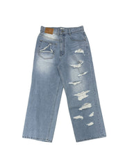 【YOUSER】Unbalance LR Denim