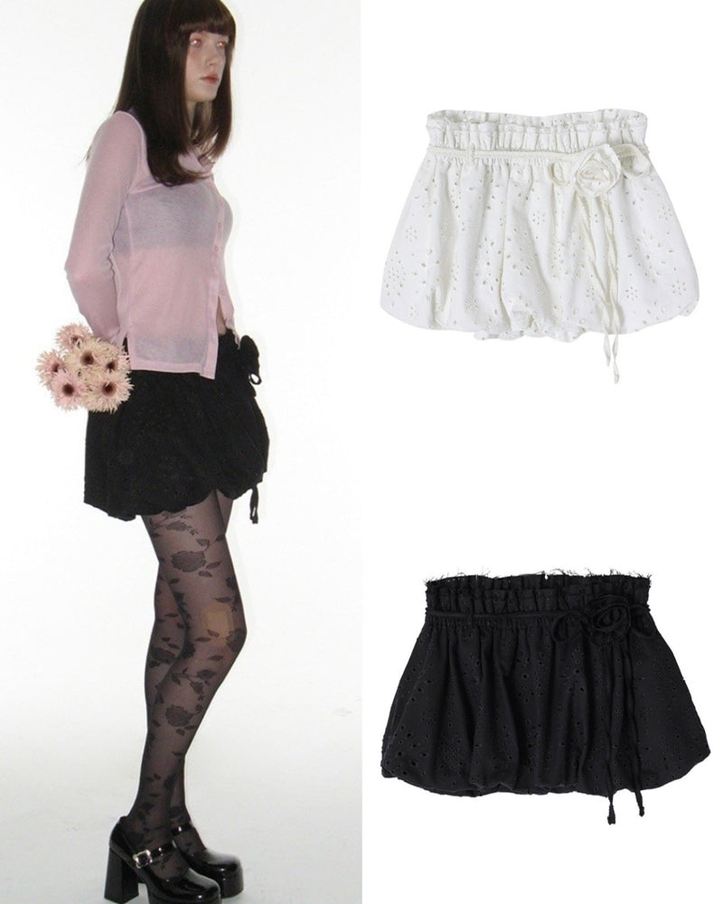 【CRANK】ROSE PUNCHING BALLOON SKIRT