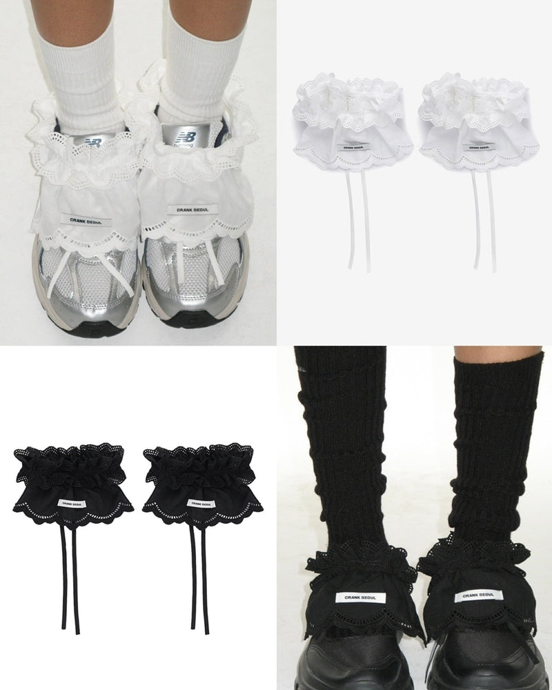 【CRANK】COTTON FRILL SHOE COVER