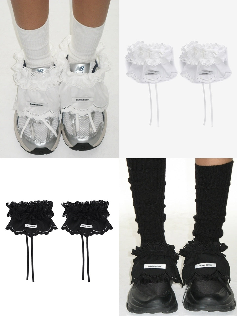 【CRANK】COTTON FRILL SHOE COVER