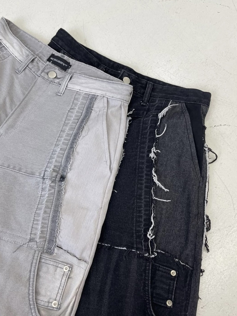 【SURGERY】remake denim bermuda pants / 【サージェリー】リメイバミューダデニムハーフパンツ