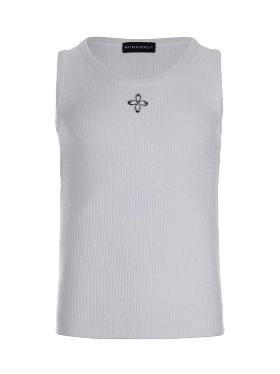 【SURGERY】metal clover logo sleeveless / 【サージェリー】メタルクローバーノースリーブトップス