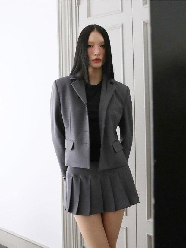 【Uglyshadow】BURTON MINI PLEATS SKIRT