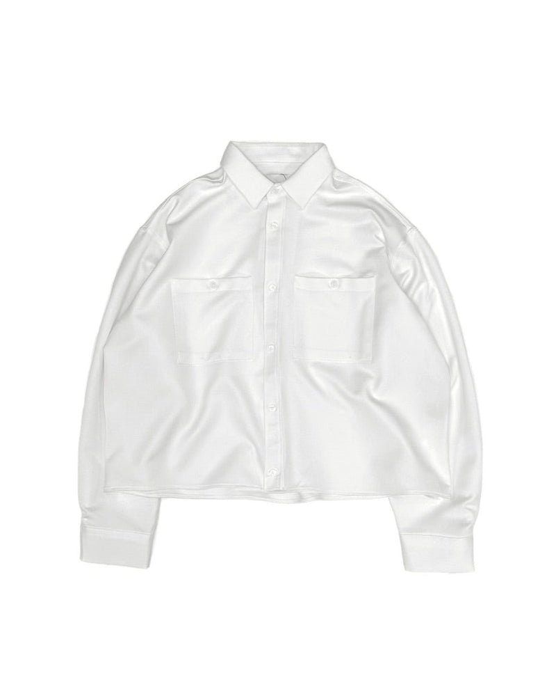 受注制【Chikashitsu +】cropped long sleeve shirt (3color)