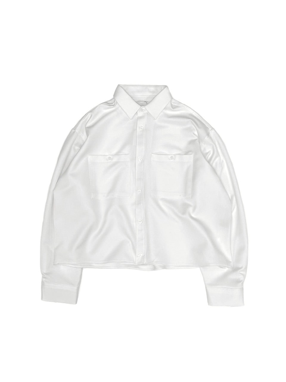 受注制【Chikashitsu +】cropped long sleeve shirt (3color)