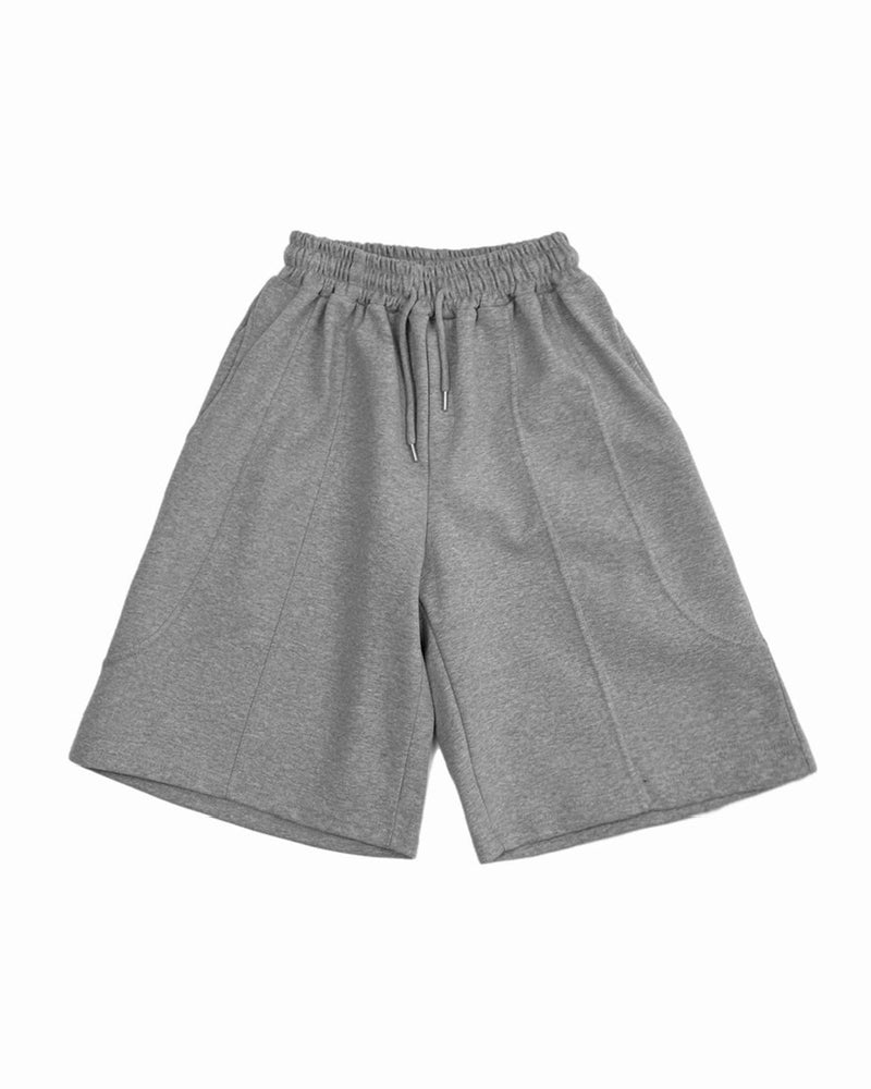【Chikashitsu +】stitch bermuda sweat pants (2color) / 【チカシツプラス】スティッチバミューダハーフスウェットパンツ