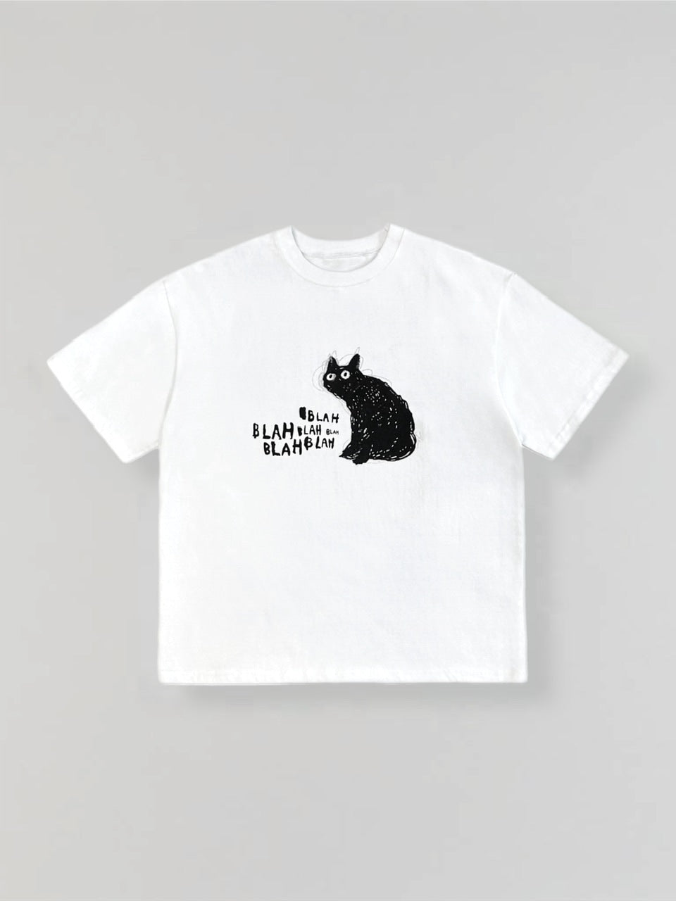 大阪店WEB限定【Chikashitsu +】heavy weight cat t-shirt (2color