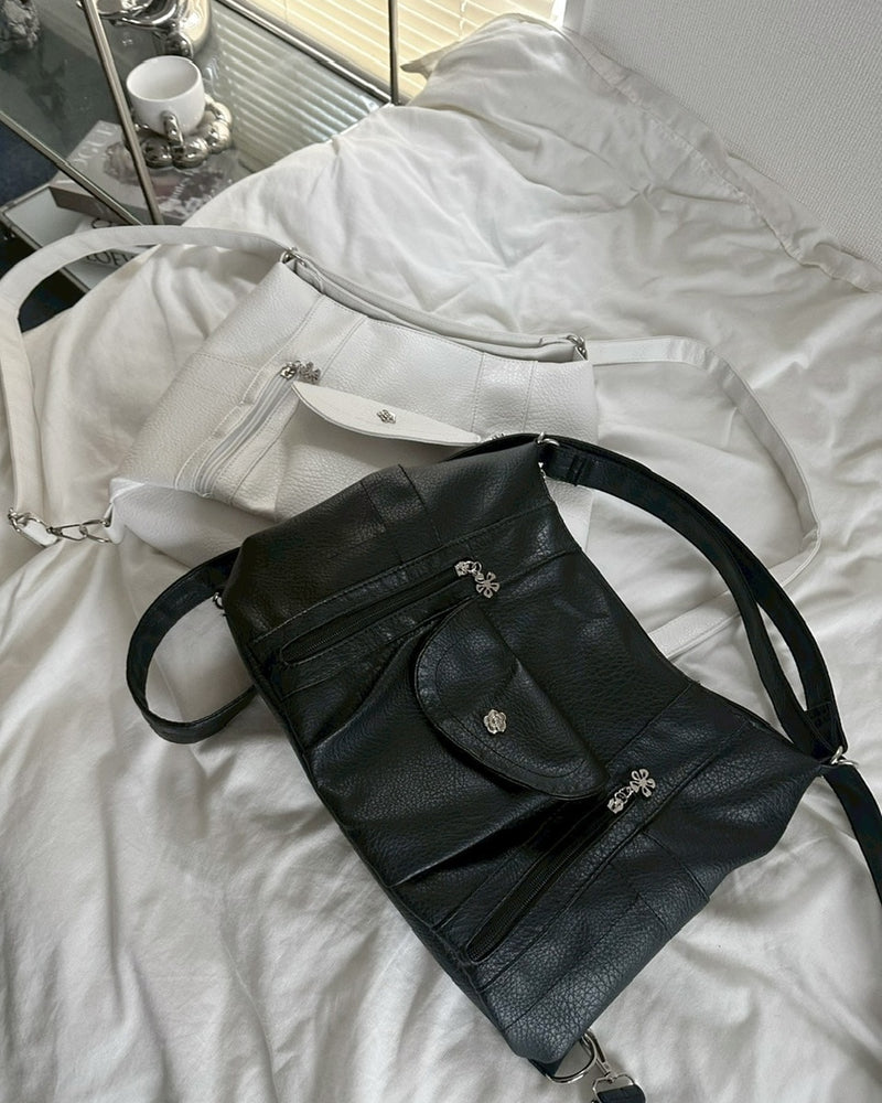 国際配送【LUV CODE】2way leather bag (2color)
