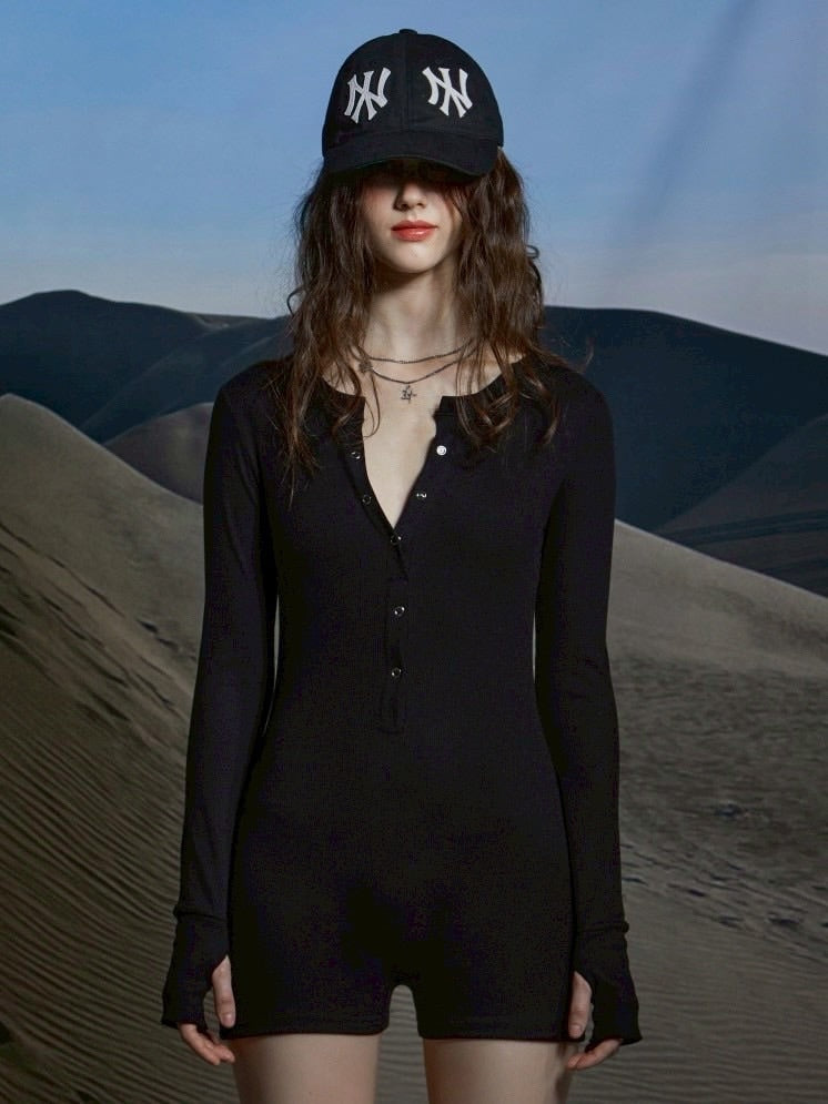 【GATELESS】BUTTON TIGHT ROMPER