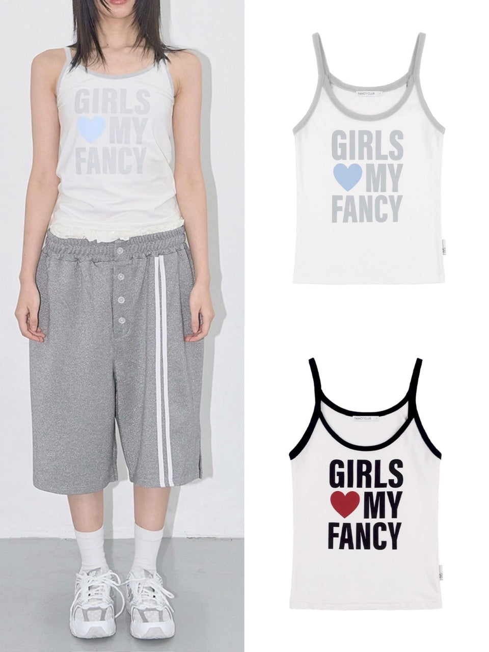 【FANCY CLUB】GIRLS MY FANCY SLEEVELESS / 【ファンシークラブ】プリントキャミソール