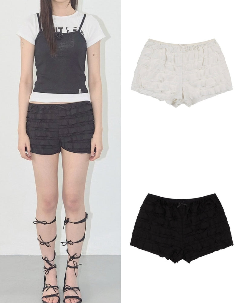 【FANCY CLUB】BREEZE CANCAN MINI SHORTS
