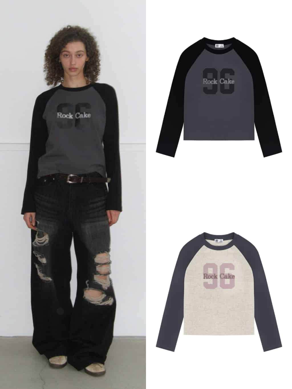 【ROCK CAKE】96 Raglan Long Sleeve