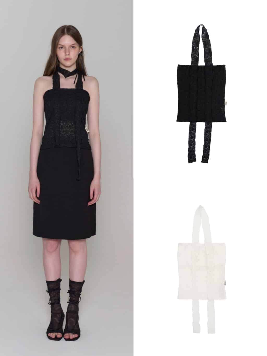 【ROCK CAKE】Lace Tube Top Set