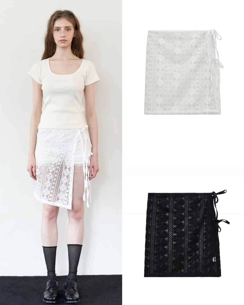 【ROCK CAKE】Layered Lace Skirt