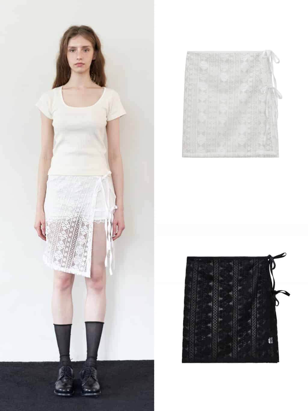 【ROCK CAKE】Layered Lace Skirt
