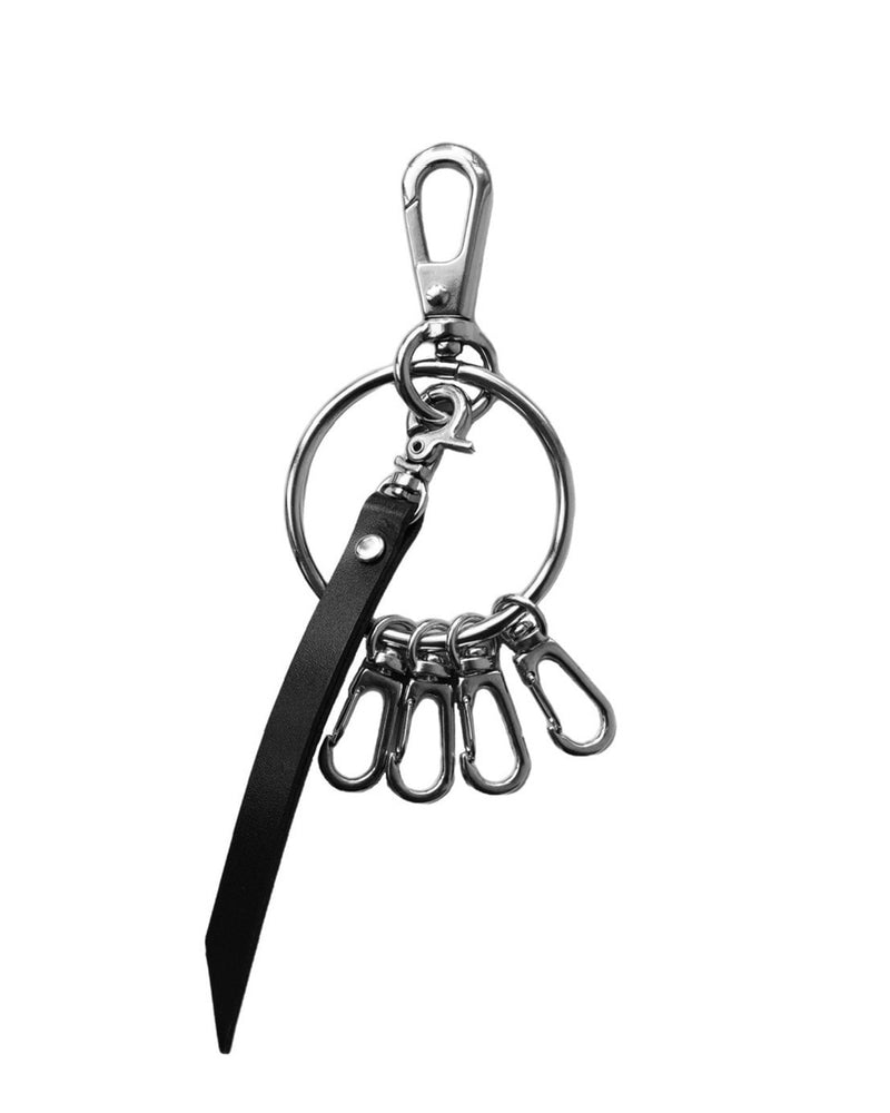 受注制【Chikashitsu +】leather ring carabiner
