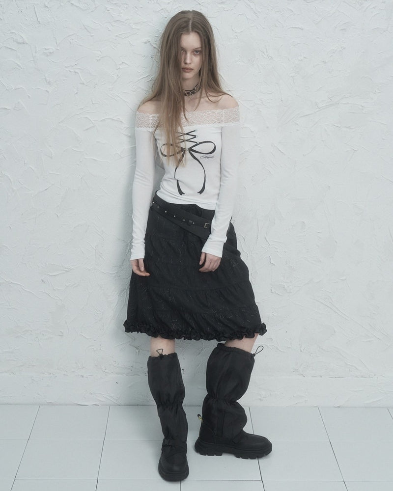 【SETUP‐EXE】FRILL CANCAN SKIRT