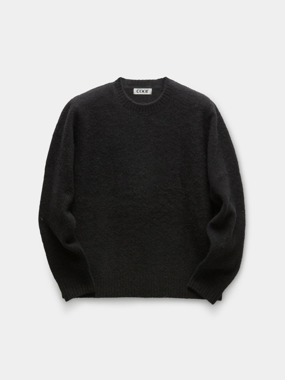 【COOR】HAIRY ALPACA-BLEND CREWNECK SWEATER