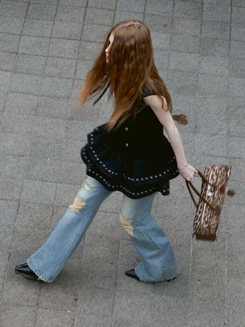 【NOT KNOWING】Eyelet Sleeveless Tee OPS