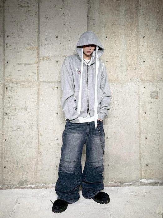 【roaringrad】WASHED DENIM CARPENTER PANTS