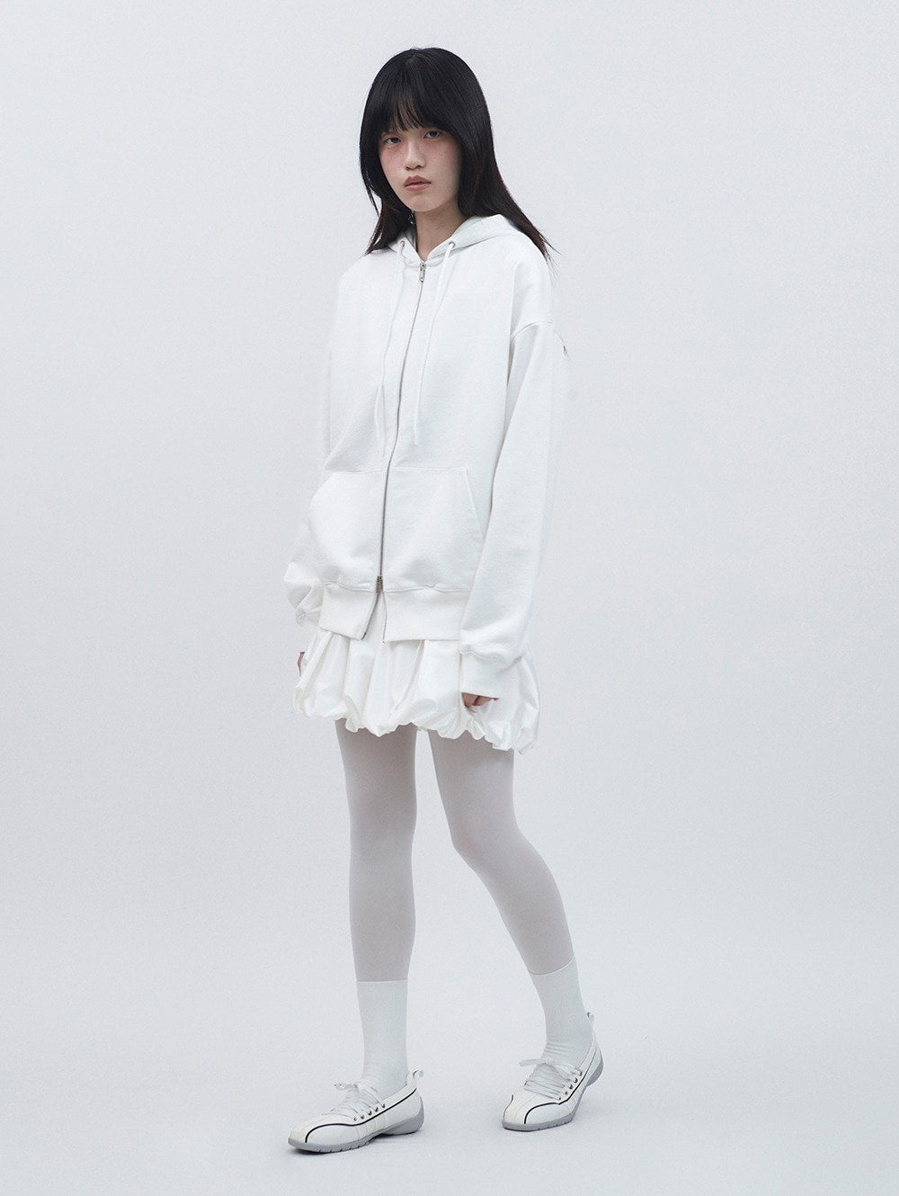 【TUOMIO】SATIN BALLOON SKIRT