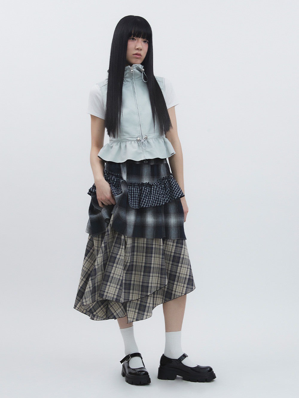 【TUOMIO】NYLON HOODED VEST