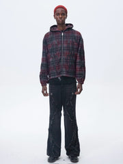 【The Boy Has No Patience】BLOOD MOON NIGHT KNIGHT DESTRUCTION ZIP HOODED JACKET