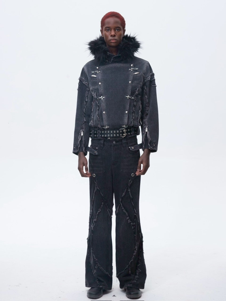 【The Boy Has No Patience】BLOOD MOON NIGHT SNAKE PRINT JACKET