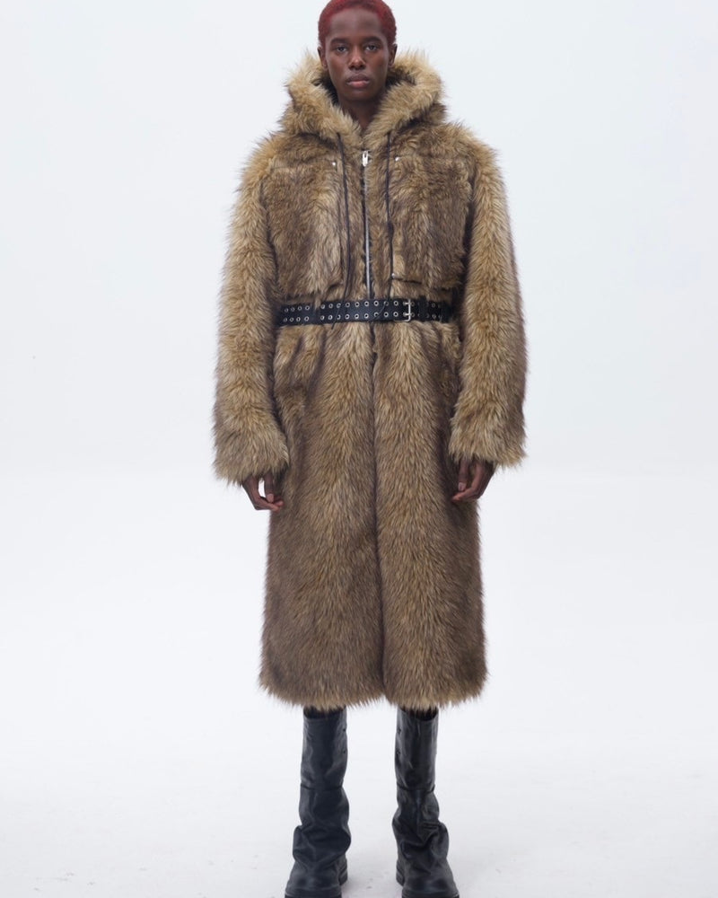 【The Boy Has No Patience】BLOOD MOON NIGHT BOXER ECO-FRIENDLY FUR COAT