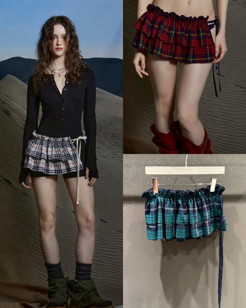 【GATELESS】PLEATS SKIRT BELT