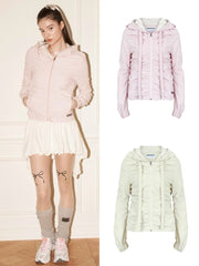 【ODDONEOUT】SHIRRING HOODIE JUMPER / 【オッドワンアウト】シャーリングフードジャンパー