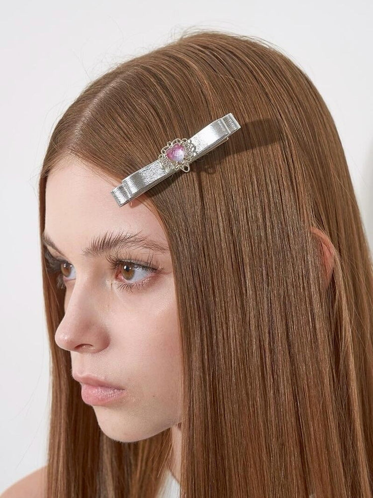 【ODDONEOUT】GLOSSY SLIVER HAIR CLIP (1EA)
