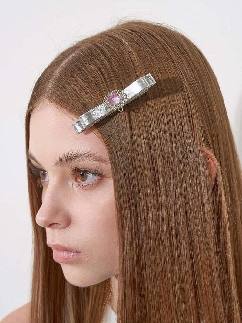 【ODDONEOUT】GLOSSY SLIVER HAIR CLIP (1EA)