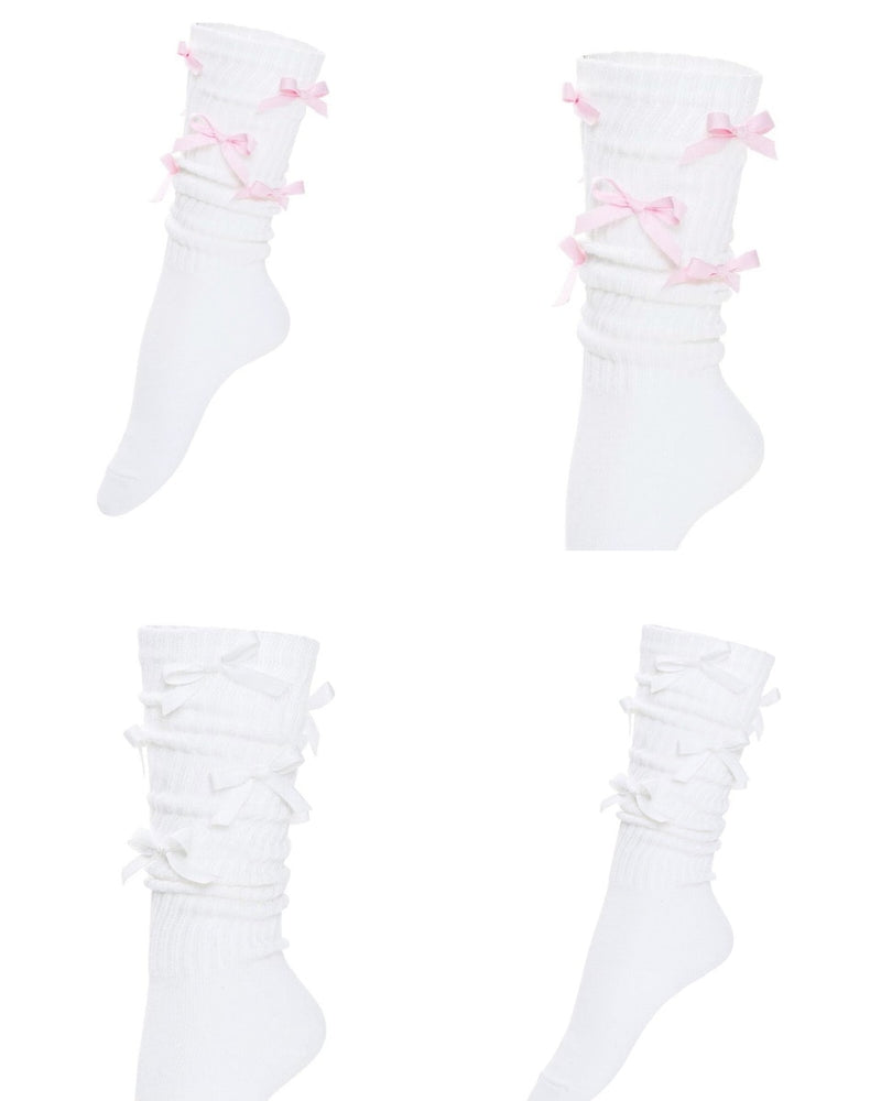 【ODDONEOUT】ribbon socks F/W VER / 【オッドワンアウト】リボンソックス